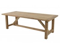 Duży stół ogrodowy teak 240x100 cm recyklingowane drewno CASTLE