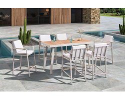 Komplet barowy dla 6 osób beżowy NOFI Higold