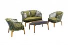 Zestaw wypoczynkowy na niewielki taras MAPLE Higold jasnozielony