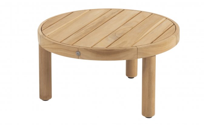 Okrągły stolik kawowy FINN Ø60 z drewna teakowego