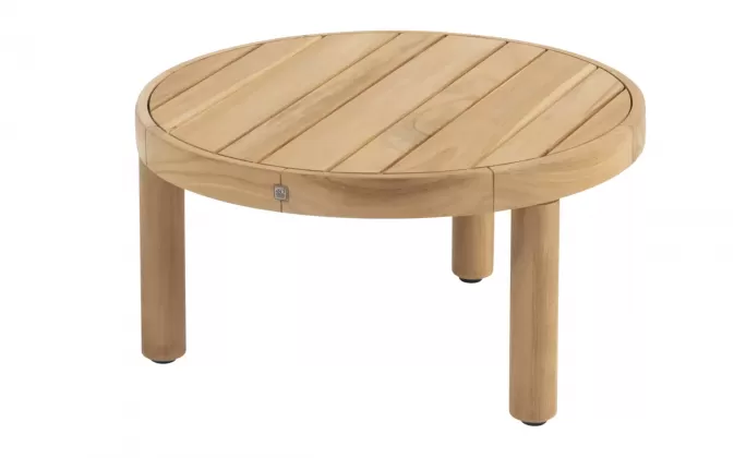 Okrągły stolik kawowy FINN Ø60 z drewna teakowego