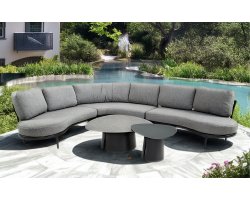 Zestaw ogrodowy DURBAN Lesli Living narożna sofa z liną polipropylenową i poduszkami olefin