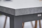 Biały stół ogrodowy grafitowy z blatem ceramicznym STELVIO Life