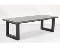 Biały stół ogrodowy grafitowy z blatem ceramicznym STELVIO Life