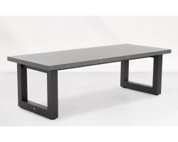 Biały stół ogrodowy grafitowy z blatem ceramicznym STELVIO Life