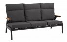 Trzyosobowa sofa ogrodowa aluminiowa z pochylonymi oparciami Florence.