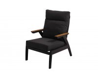 Komplet wypocztnkowy ogrodowy z grafitowego aluminium FLORENCE 