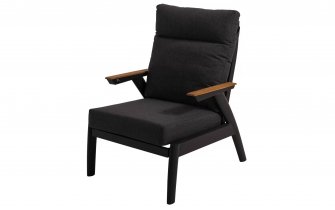 Komplet wypocztnkowy ogrodowy z grafitowego aluminium FLORENCE 