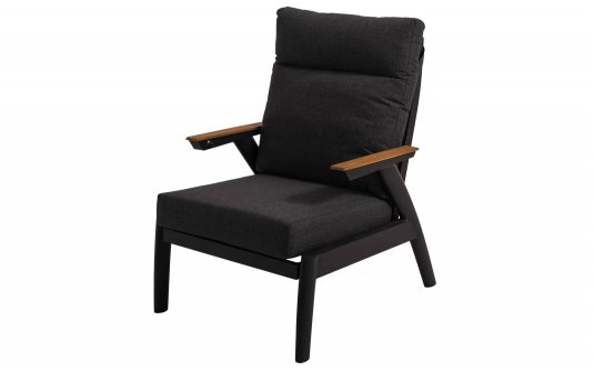 Komplet wypocztnkowy ogrodowy z grafitowego aluminium FLORENCE Komplet wypocztnkowy ogrodowy z grafitowego aluminium FLORENCE