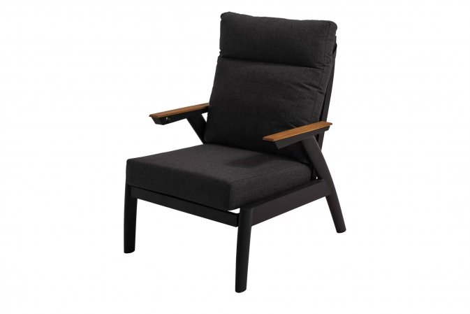 Komplet wypocztnkowy ogrodowy z grafitowego aluminium FLORENCE