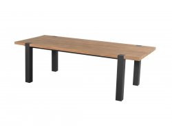 Grafitowy stół ogrodowy aluminiowo-teakowy 220x100 ESMEE Hartman