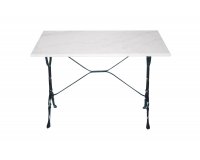 Stół kawiarniany marmurowy noga czarna jasnoszary marmur MARBLE 100x60 