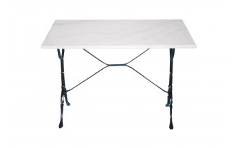 Stół kawiarniany marmurowy noga czarna jasnoszary marmur MARBLE 100x60 