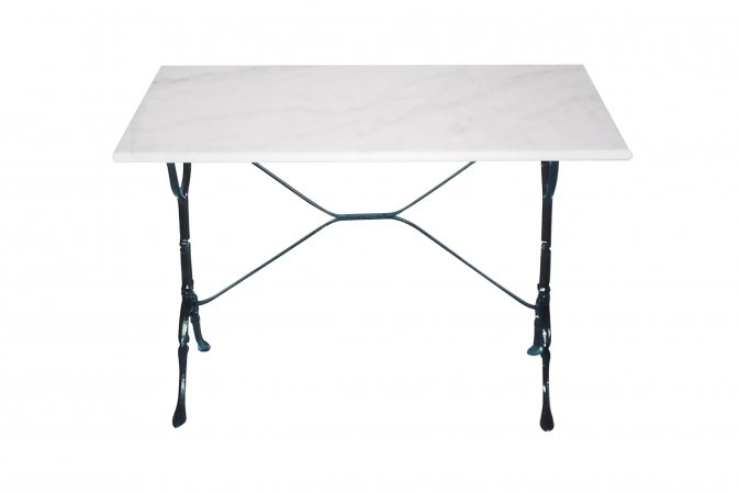 Stół kawiarniany marmurowy noga czarna jasnoszary marmur MARBLE 100x60