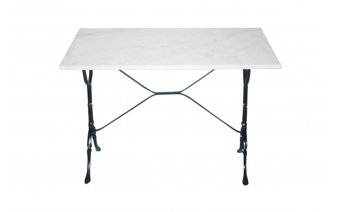 Stół kawiarniany marmurowy noga czarna jasnoszary marmur MARBLE 100x60 