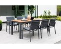 4-6 osobowy komplet obiadowy CONCEPT Life Teak aluminiowy grafitowy