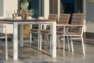 4-6 osobowy komplet obiadowy CONCEPT Life Teak aluminiowy biał