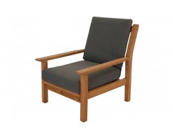 Fotel wypoczynkowy ogrodowy z drewna teakowego LOUNNG 