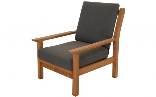 Fotel wypoczynkowy ogrodowy z drewna teakowego LOUNNG Fotel wypoczynkowy ogrodowy z drewna teakowego LOUNNG