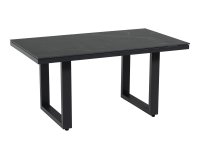 Stolik ogrodowy Monte Carlo 140x80 aluminium antracyt blat kamień spiekany