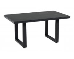 Stolik ogrodowy Monte Carlo 140x80 aluminium antracyt blat kamień spiekany