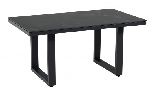 Stolik ogrodowy Monte Carlo 140x80 aluminium antracyt blat kamień spiekany Stolik ogrodowy Monte Carlo 140x80 aluminium antracyt blat kamień spiekany