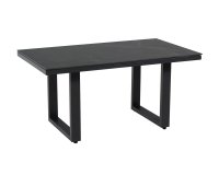 Grafitowy stół aluminiowy ogrodowy 140x80 ceramiczny MONTE NEGRO