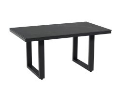 Grafitowy stół aluminiowy ogrodowy 140x80 ceramiczny MONTE NEGRO