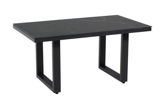 Grafitowy stół aluminiowy ogrodowy 140x80 ceramiczny MONTE NEGRO Grafitowy stół aluminiowy ogrodowy 140x80 ceramiczny MONTE NEGRO