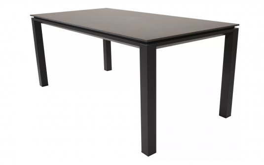Stół 180x90 aluminoiwy grafit z brązowym blatem ceramicznym MONTE NEGRO Stół 180x90 aluminoiwy grafit z brązowym blatem ceramicznym MONTE NEGRO