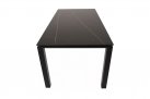 Stół 180x90 aluminoiwy grafit z brązowym blatem ceramicznym MONTE NEGRO