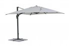 Parasol obrotowy aluminiowy antracyt poszycie jasnoszare INES 3x3 
