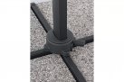 Parasol obrotowy aluminiowy antracyt poszycie jasnoszare INES 3x3 