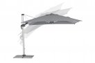 Parasol obrotowy noga aluminium anodowane poszycie szare INES 3x3 