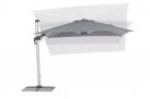 Parasol obrotowy noga aluminium anodowane poszycie szare INES 3x3 