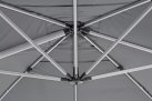Parasol obrotowy noga aluminium anodowane poszycie szare INES 3x3 