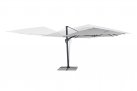 Parasol obrotowy aluminiowy antracyt poszycie jasnoszare INES 3x4 