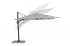 Parasol obrotowy aluminiowy antracyt poszycie jasnoszare INES 3x4 