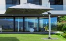 Parasol obrotowy noga aluminium anodowane poszycie szare INES 3x4