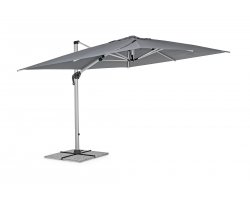 Parasol obrotowy noga aluminium anodowane poszycie szare INES 3x4
