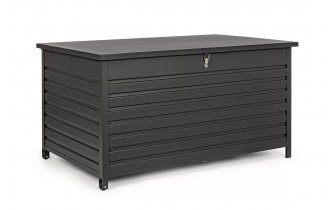 Graitowa akrzynia ogrodowa na kółkach aluminiowa ATLANTIC 155x97x83 cm Bizzotto