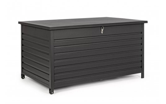 Graitowa akrzynia ogrodowa na kółkach aluminiowa ATLANTIC 155x97x83 cm Bizzotto Graitowa akrzynia ogrodowa na kółkach aluminiowa ATLANTIC 155x97x83 cm Bizzotto