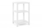 Biała szafka ogrodowa otwarta z 3 półkami aluminiowa ATLANTIC III