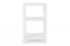 Biała szafka ogrodowa otwarta z 3 półkami aluminiowa ATLANTIC III