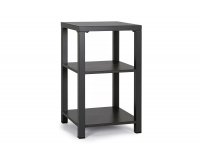 Grafitowa szafka ogrodowa otwarta z 3 półkami aluminiowa ATLANTIC III