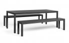 Zestaw stołowy z 2 ławkami bench kolor antracyt nardi