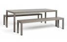 Zestaw stołowy z 2 ławkami bench kolor tortora nardi