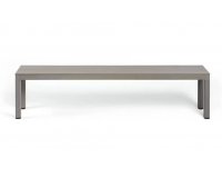Aluminiowa ławka ogrodowa rio alu nardi kolor tortora