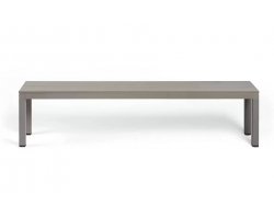 Aluminiowa ławka ogrodowa rio alu nardi kolor tortora