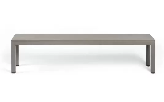 Aluminiowa ławka ogrodowa rio alu nardi kolor tortora